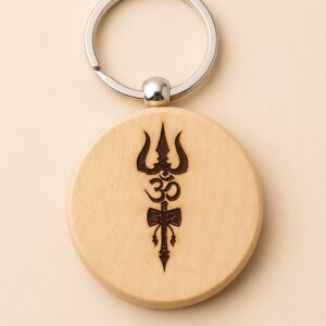 Wooden Engraved Customized KeyChain
